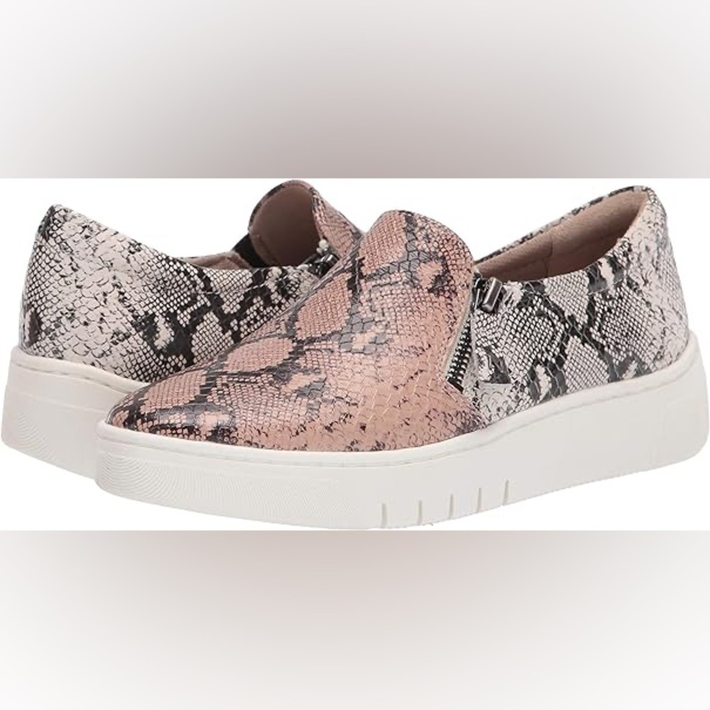 Naturalizer Hawthorn Sneakers Alabaster Snake 8.5W